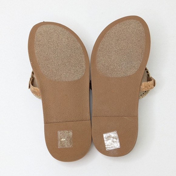 Jack Rogers Collins Cork Sandals, Tan/Gold, Women's 10 - Picture 5 of 6